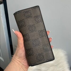 Authentic Loewe long vertical wallet